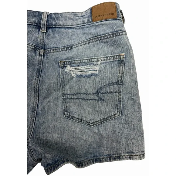 LADIES AMERICAN EAGLE COMFORT STRETCH WAISTBAND DISTRESSSED JEAN SHORTS SIZE 6 - Picture 14 of 15